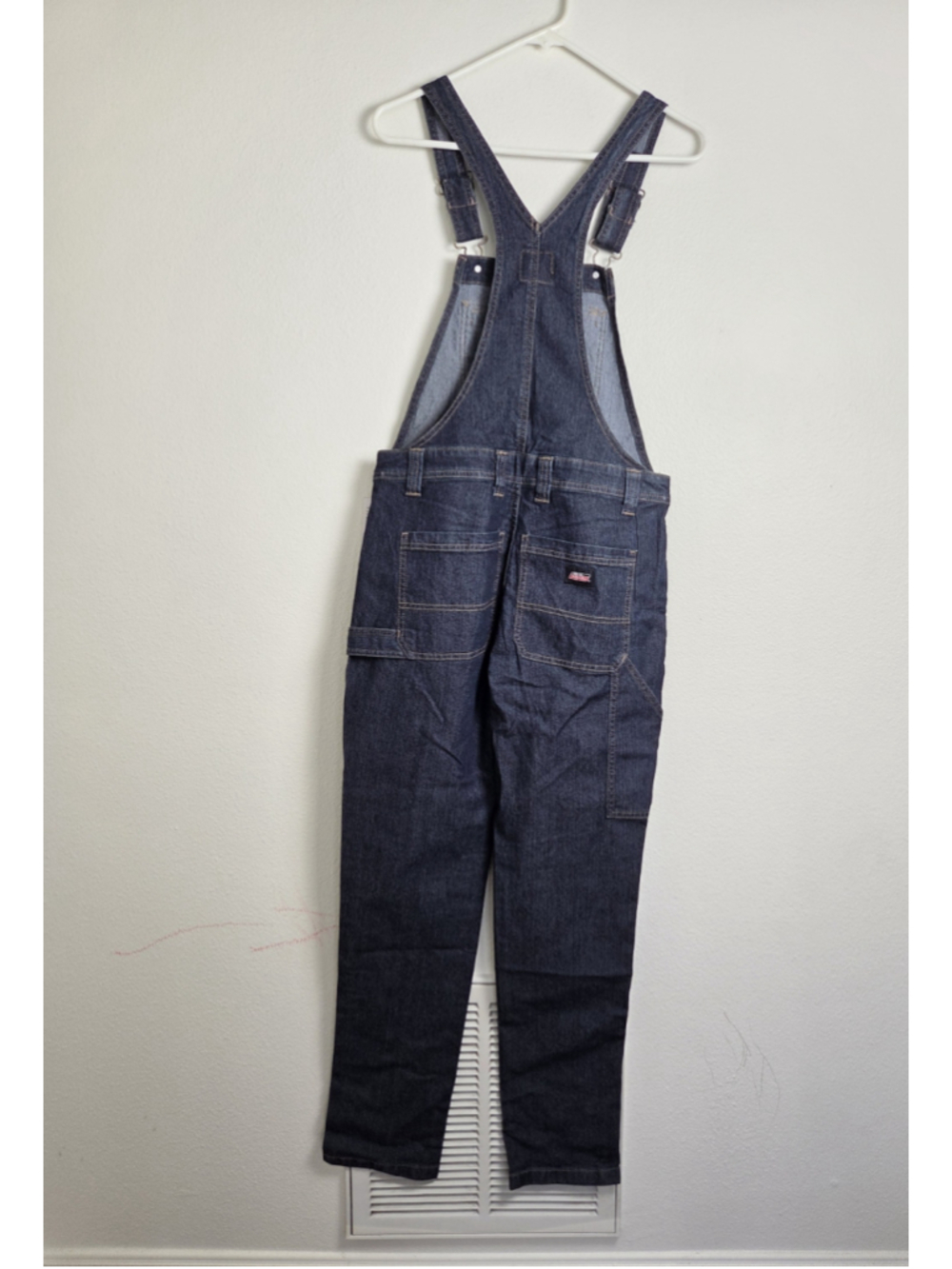 Women's Dickies Denim Bib Flex Overalls in Blue Size XS - Picture 4 of 10